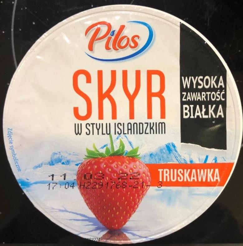 Zdjęcia - skyr w stylu islandzkim truskawka Pilos