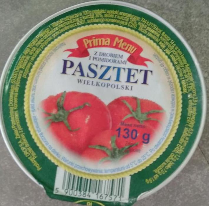 Zdjęcia - Pasztet Wielkopolski z drobiem i pomidorami Prima menu