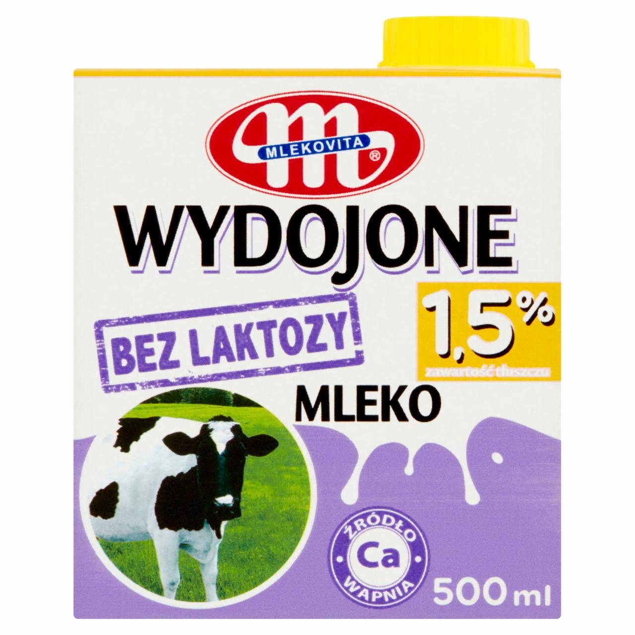 Zdjęcia - Mlekovita Wydojone Mleko bez laktozy 1,5% 500 ml