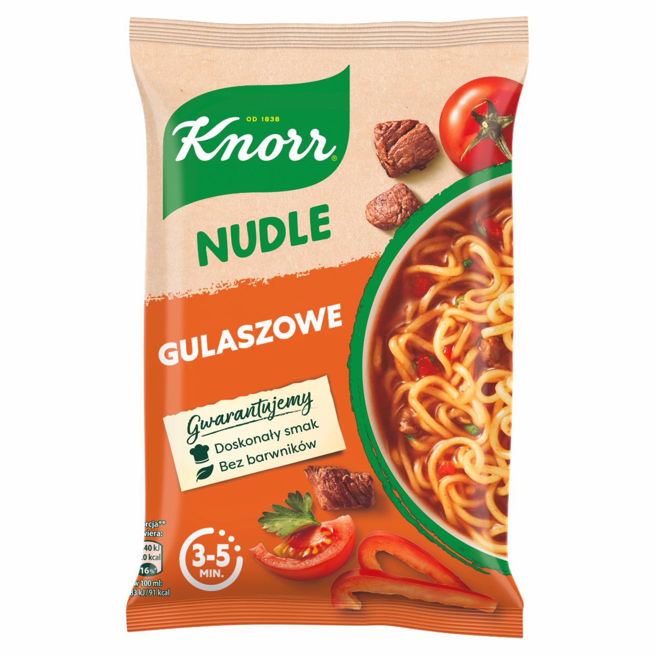 Zdjęcia - Knorr Nudle Zupa-danie gulaszowe 64 g