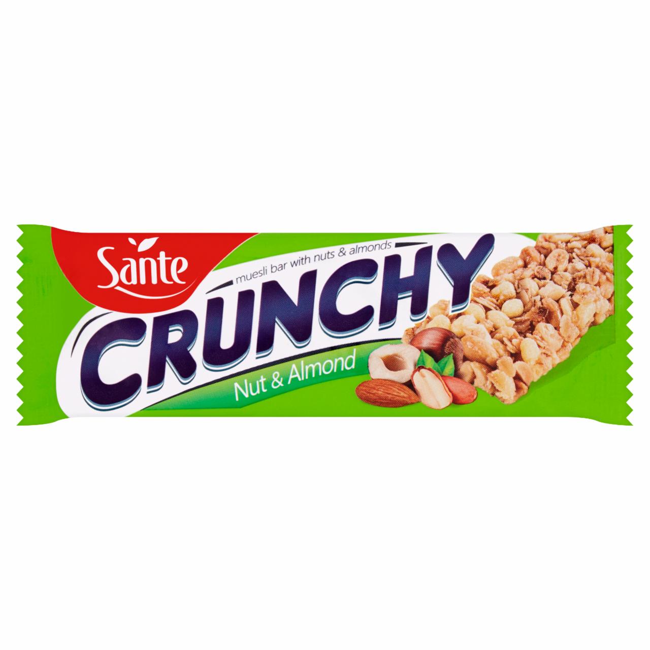 Zdjęcia - Sante Crunchy Baton zbożowy musli z orzechami i migdałami 35 g