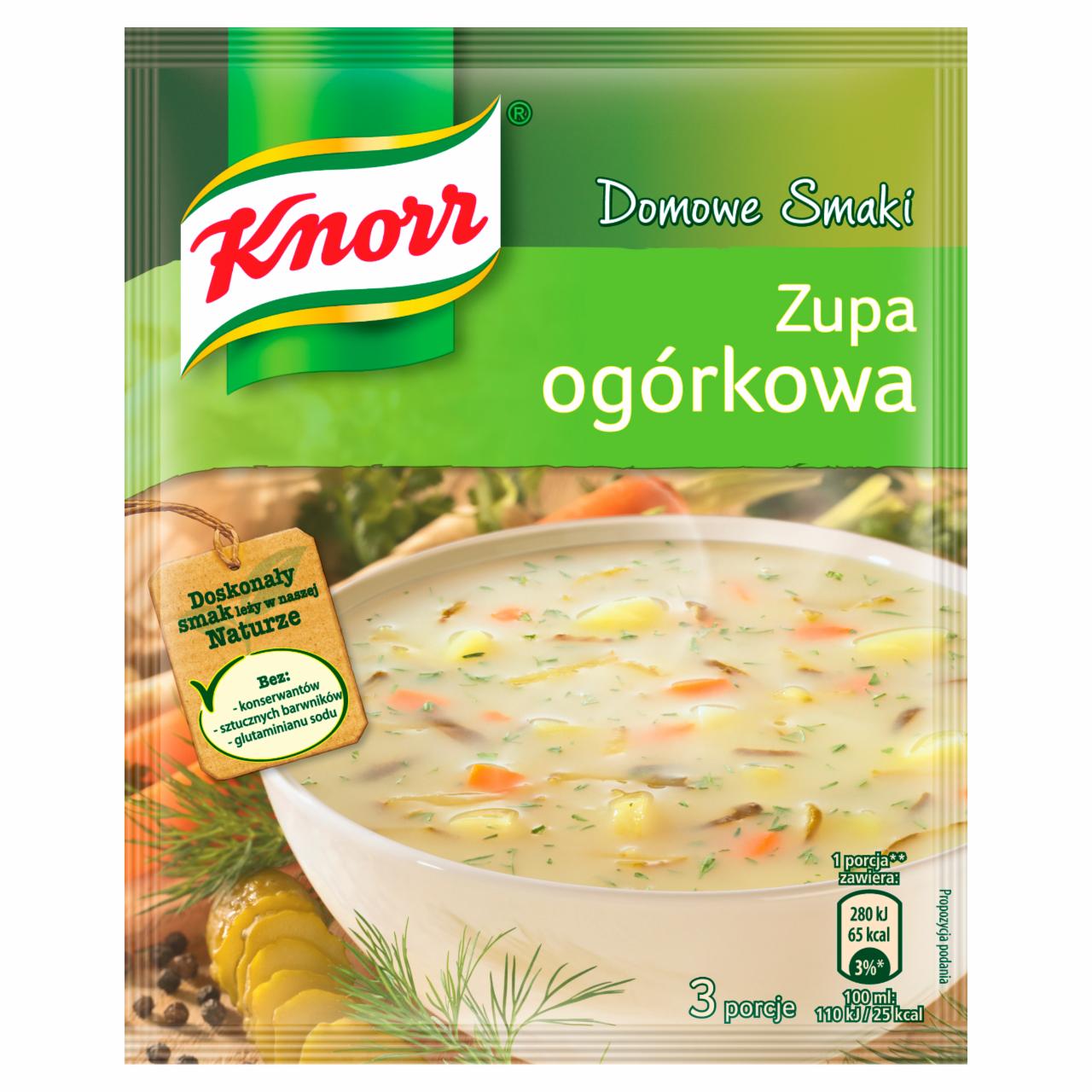 Zdjęcia - Knorr Domowe Smaki Zupa ogórkowa 50 g