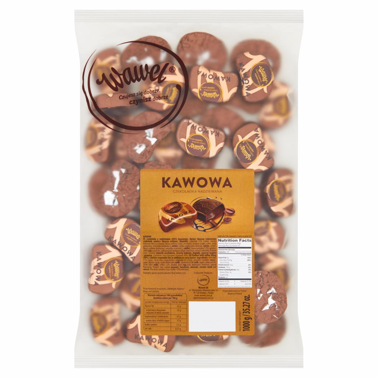 Zdjęcia - Wawel Kawowa Czekoladka nadziewana 1000 g