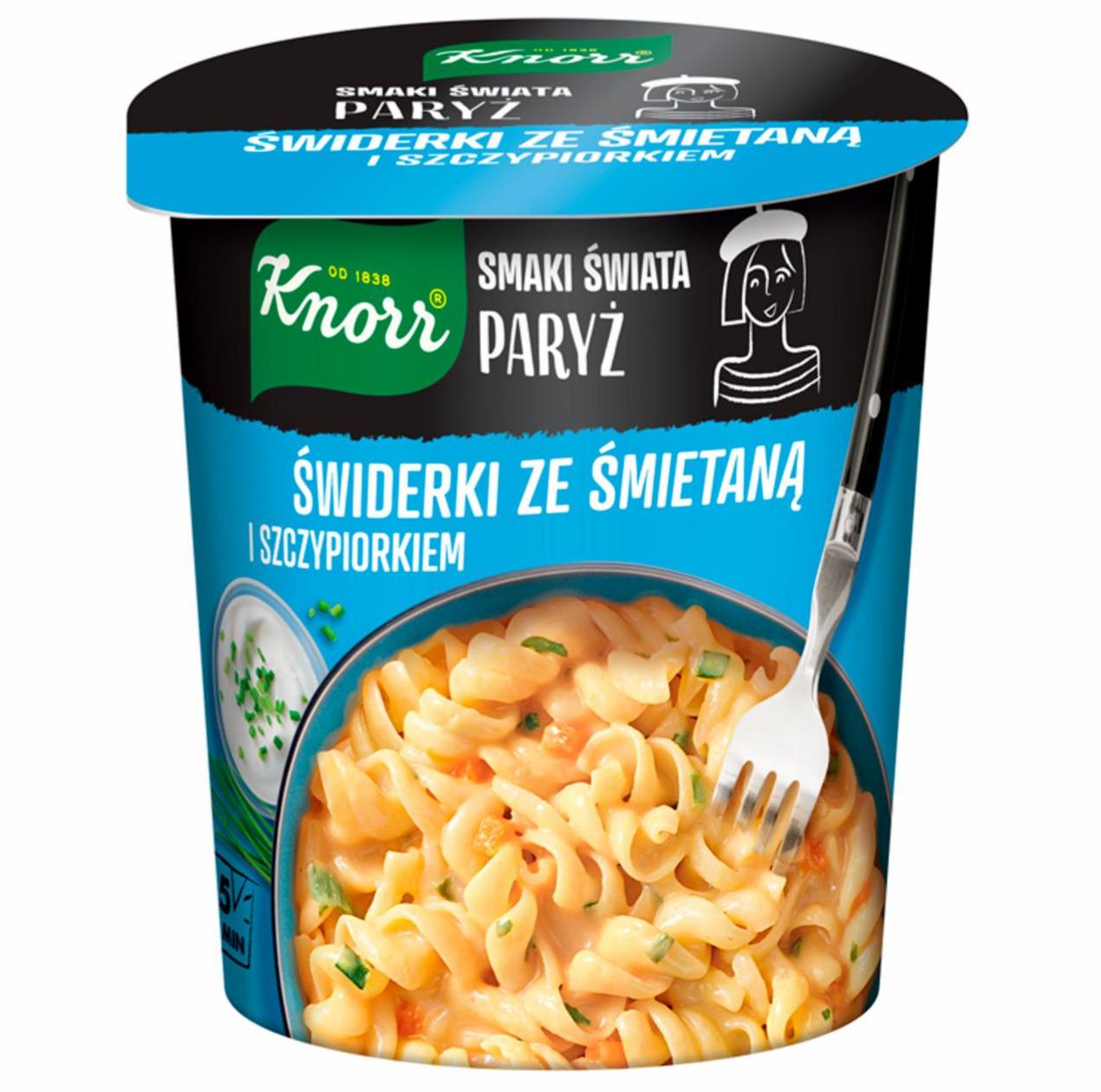 Zdjęcia - Knorr Smaki Świata Paryż Świderki ze śmietaną i szczypiorkiem 62 g