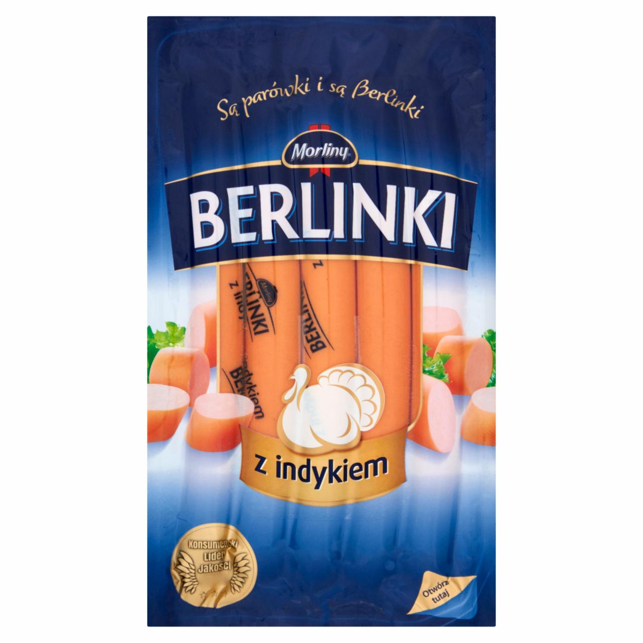 Zdjęcia - Morliny Berlinki z indykiem Parówki 250 g