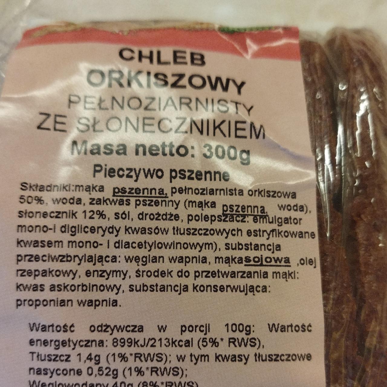 Zdjęcia - Chleb orkiszowy pełnoziarnisty ze słonecznikiem Piekarnia galicyjska