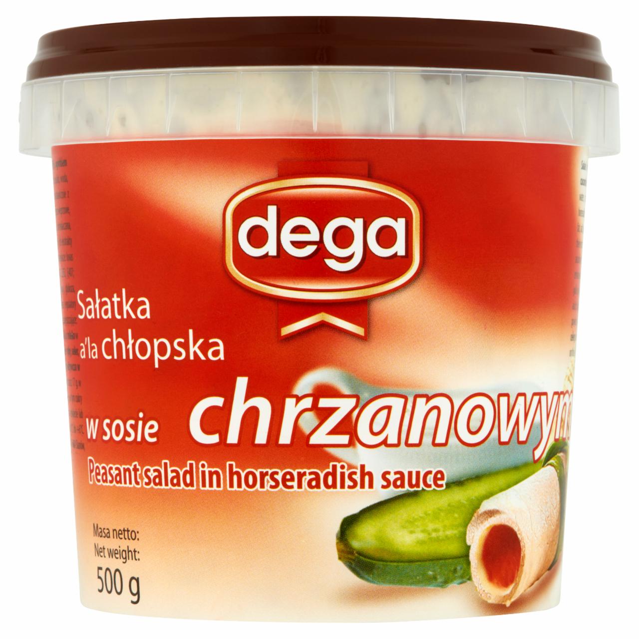 Zdjęcia - Dega Sałatka a'la chłopska w sosie chrzanowym 500 g