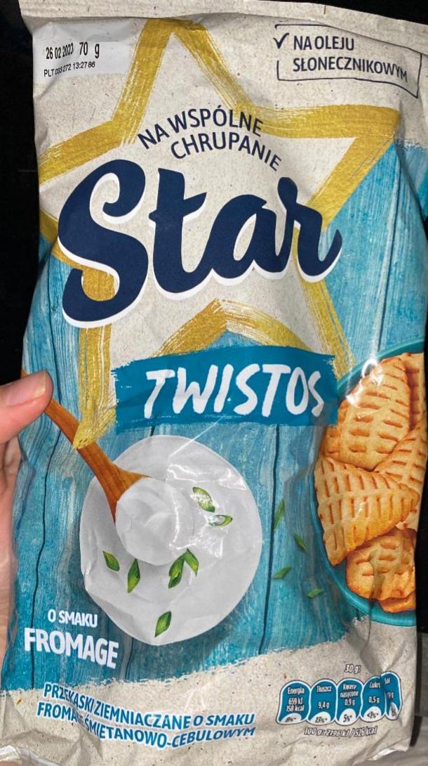 Zdjęcia - Twistos Przekąski ziemniaczane o smaku fromage śmietanowo-cebulowym 70 g Star