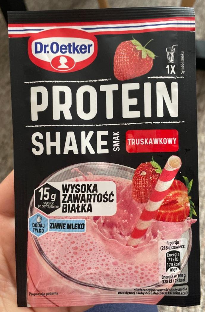 Zdjęcia - Protein shake smak truskawkowy Dr.Oetker