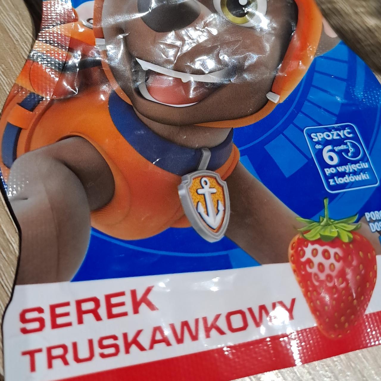 Zdjęcia - Serek truskawkowy jogurt Smerfy