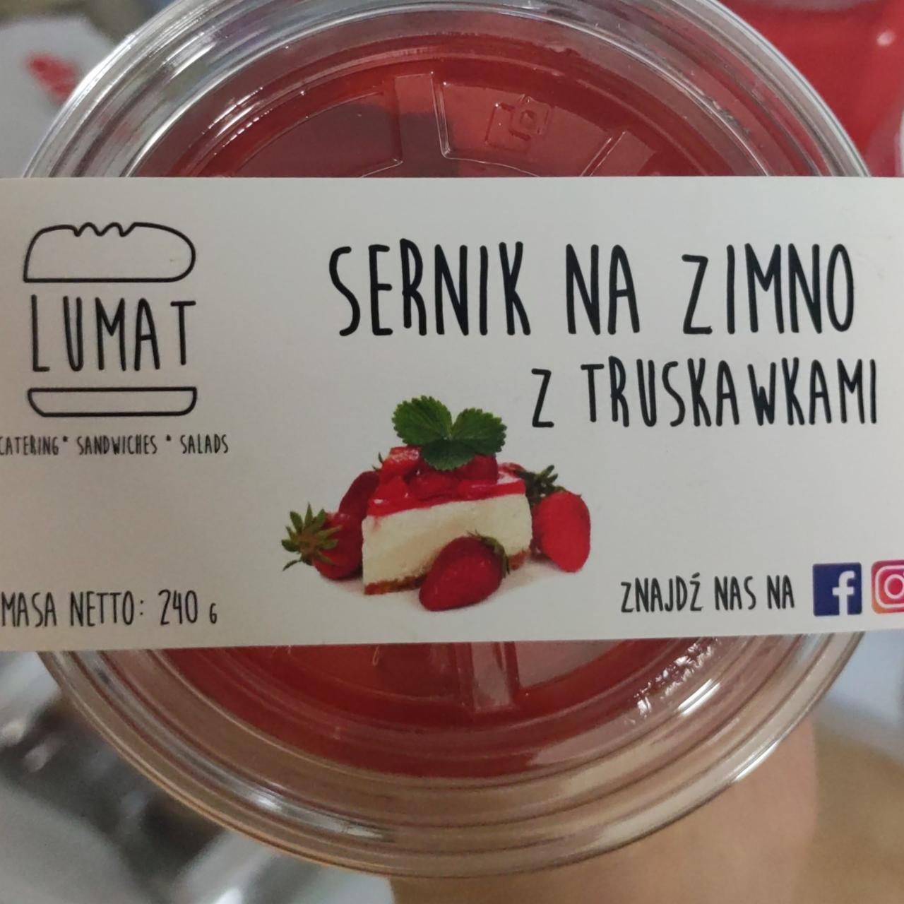 Zdjęcia - sernik na zimno z truskawkami Lumat