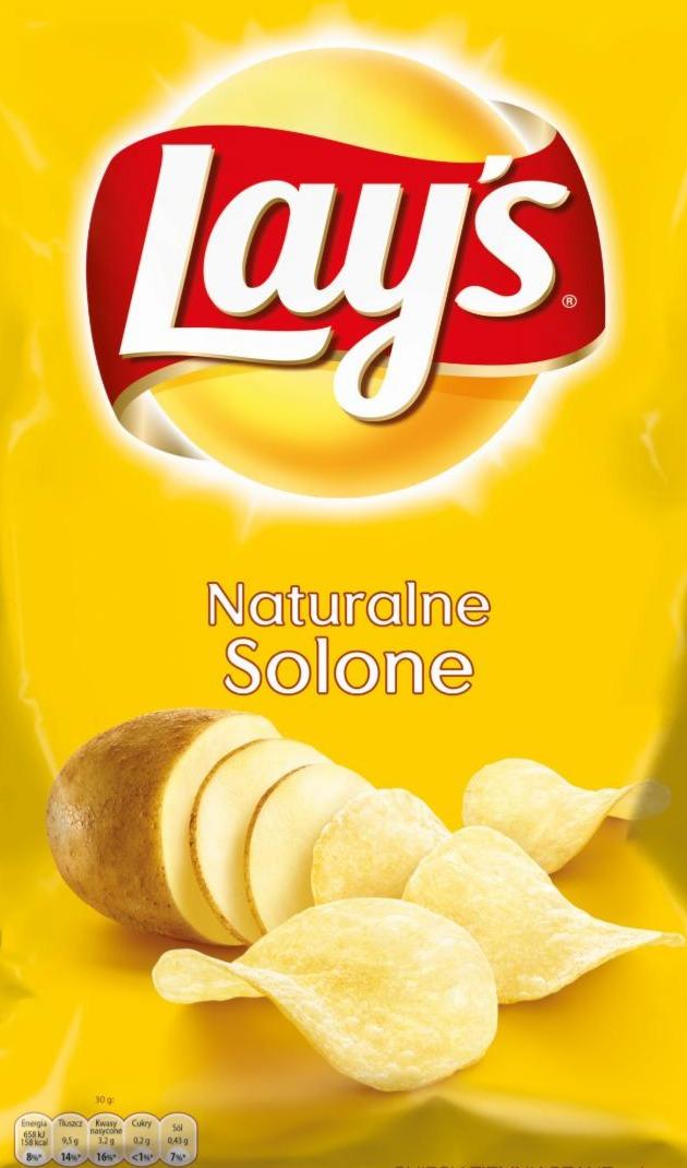 Zdjęcia - Lay's Naturalne solone Chipsy ziemniaczane 140 g