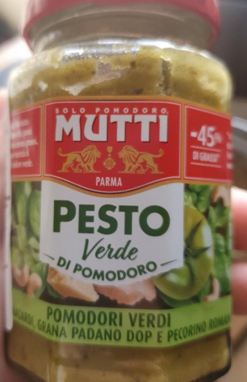 Zdjęcia - Mutti Pesto Verde Sos pomidorowy 180 g