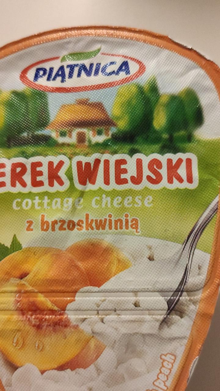 Zdjęcia - Piątnica Serek wiejski z brzoskwinią 150 g