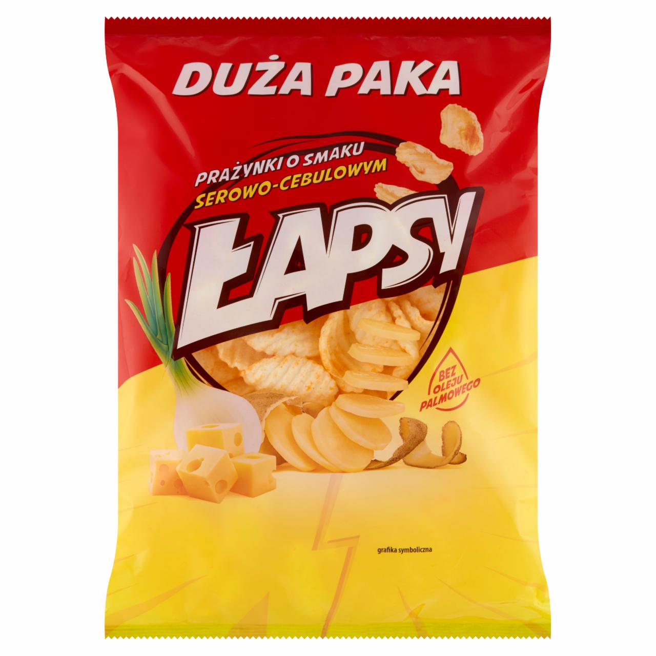 Zdjęcia - Łapsy Prażynki o smaku serowo-cebulowym 130 g