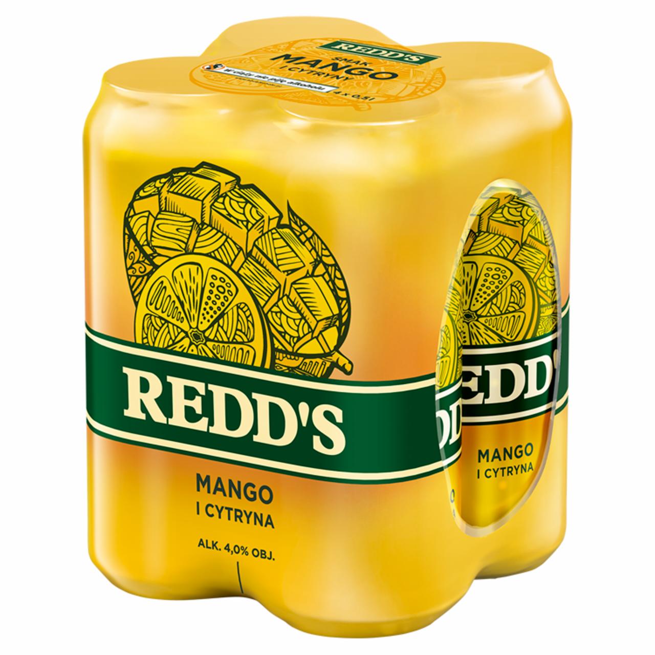 Zdjęcia - Redd's Piwo smak mango i cytryna 4 x 0,5 l