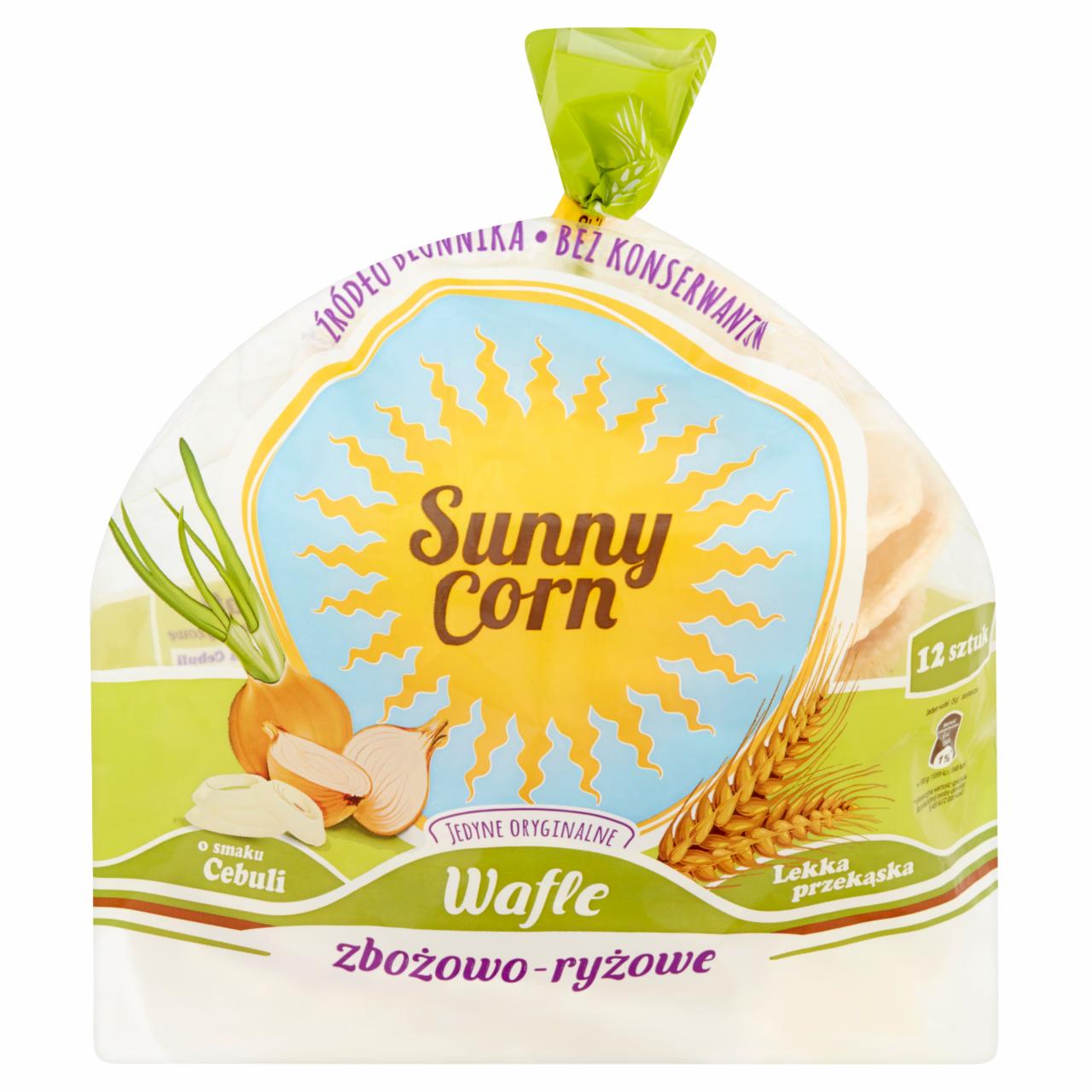 Zdjęcia - Sunny Corn Wafle zbożowo-ryżowe o smaku cebuli 60 g (12 sztuk)