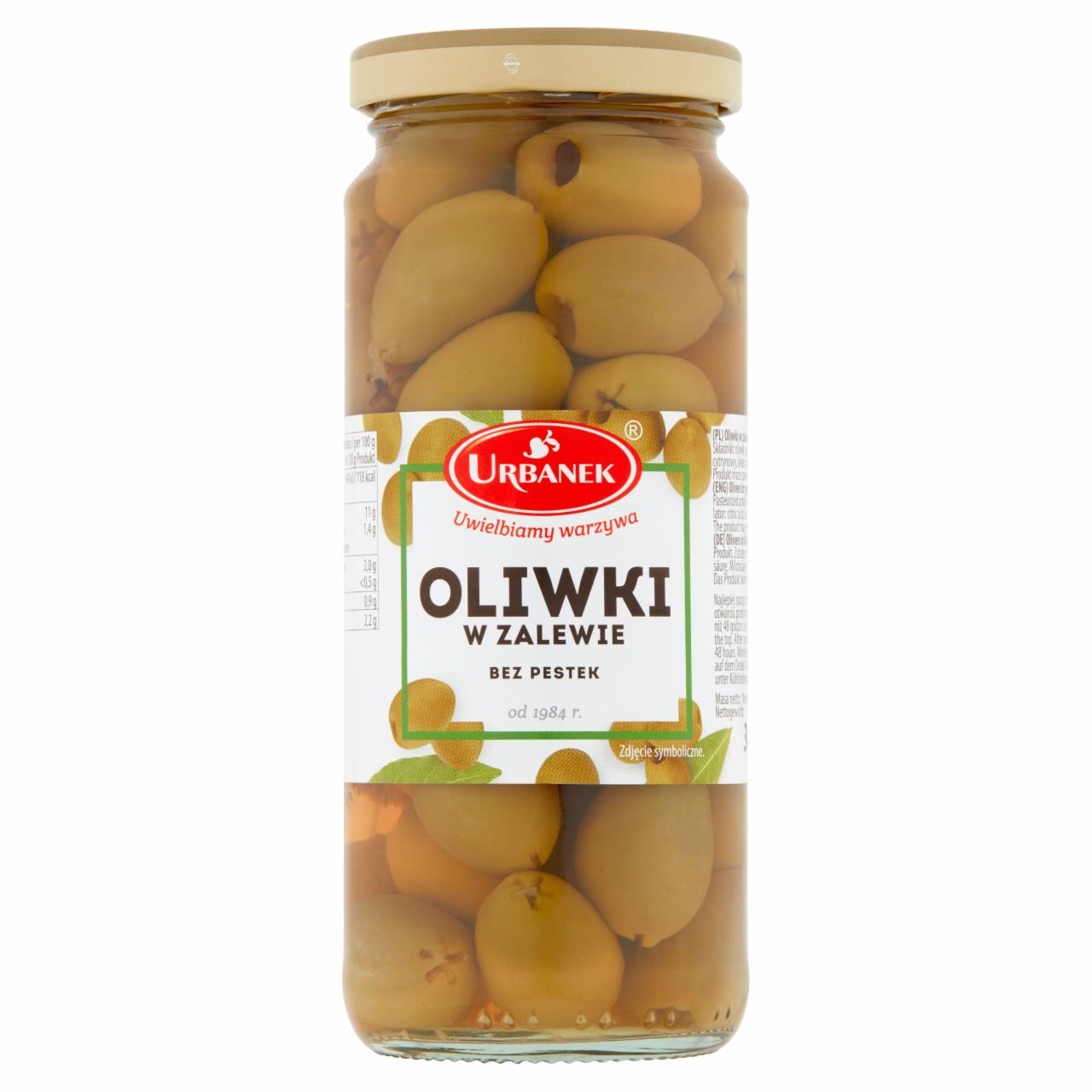 Zdjęcia - Urbanek Oliwki w zalewie bez pestek 340 g