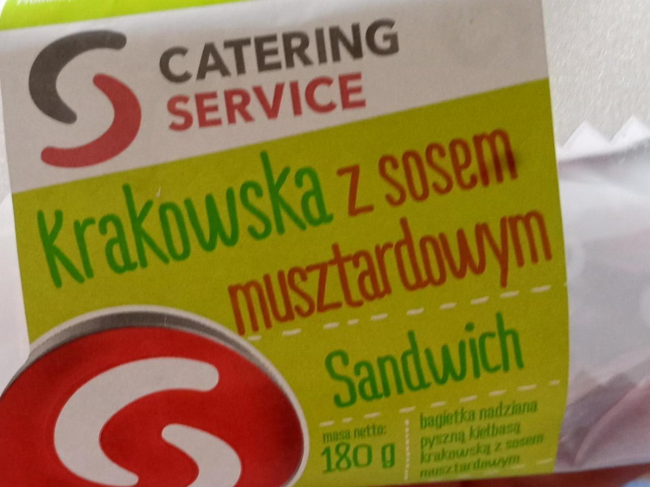 Zdjęcia - Kanapka Krakowska z sosem musztardowym catering service