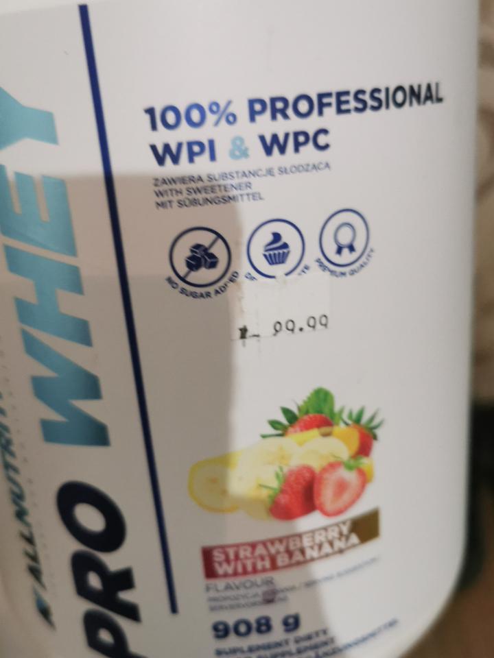 Zdjęcia - 100% Professional WPI &WPC strawberry banana Allnutrition