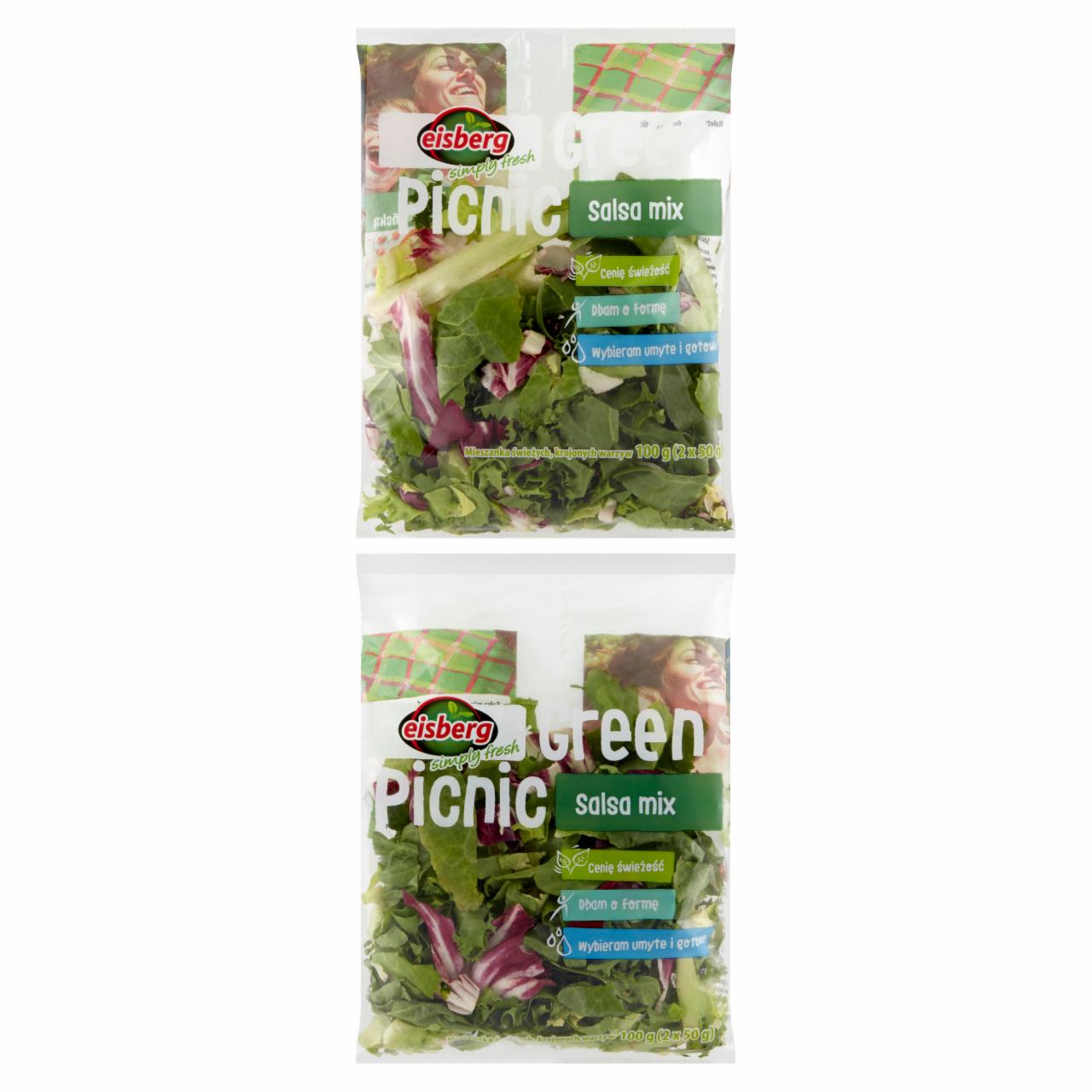 Zdjęcia - Eisberg Green Picnic Salsa mix Mieszanka świeżych krojonych warzyw 100 g (2 x 50 g)