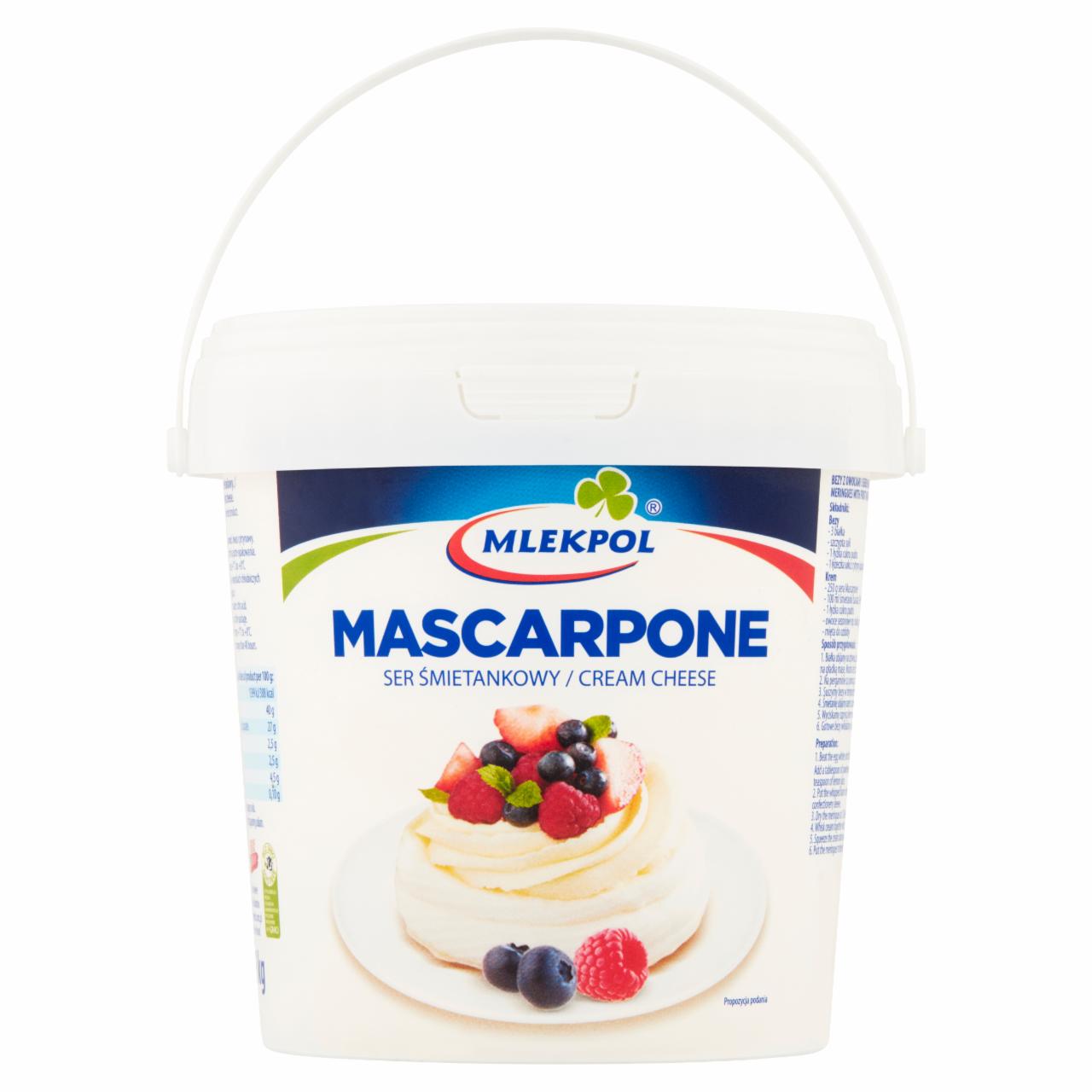 Zdjęcia - Mlekpol Ser śmietankowy mascarpone 1 kg