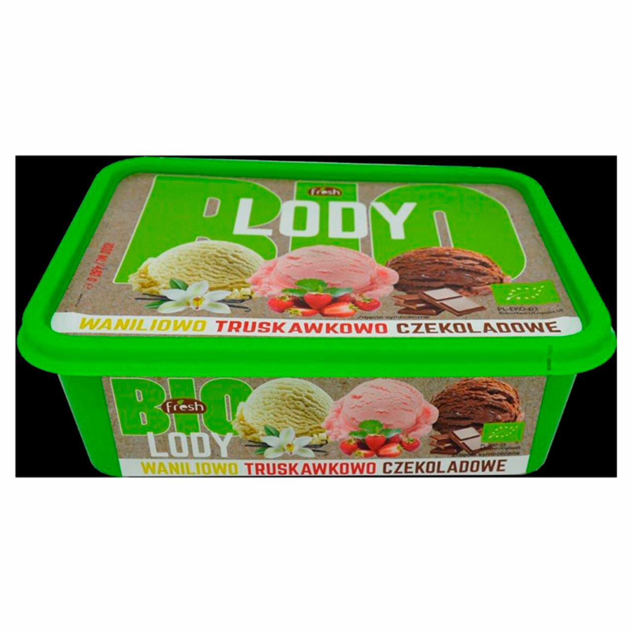 Zdjęcia - Bio lody waniliowo-truskawkowo-czekoladowe 1000 ml