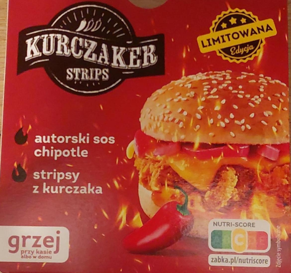 Zdjęcia - Hamburger Kurczaker striptiz z sosem chipotle Żabka