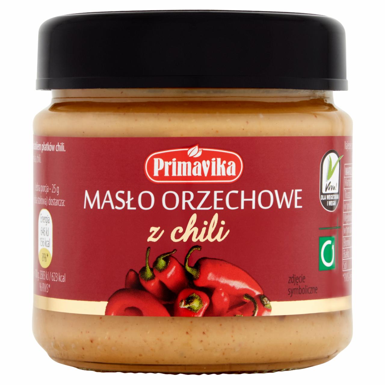 Zdjęcia - Primavika Masło orzechowe z chili 185 g