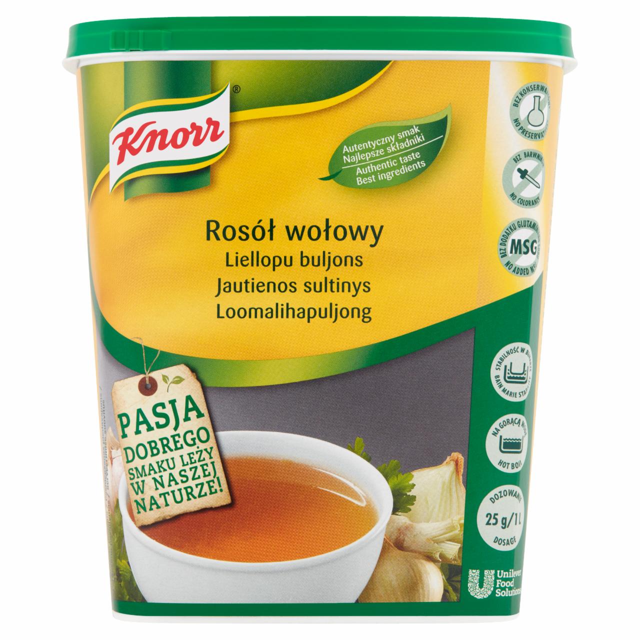 Zdjęcia - Knorr Rosół wołowy 0,9 kg