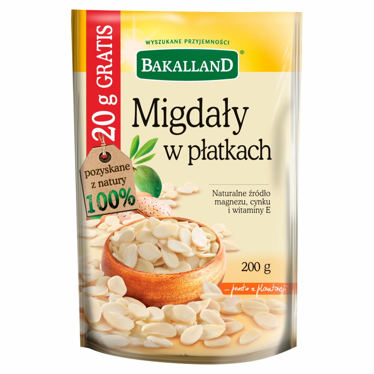 Zdjęcia - Bakalland Migdały w płatkach 200 g