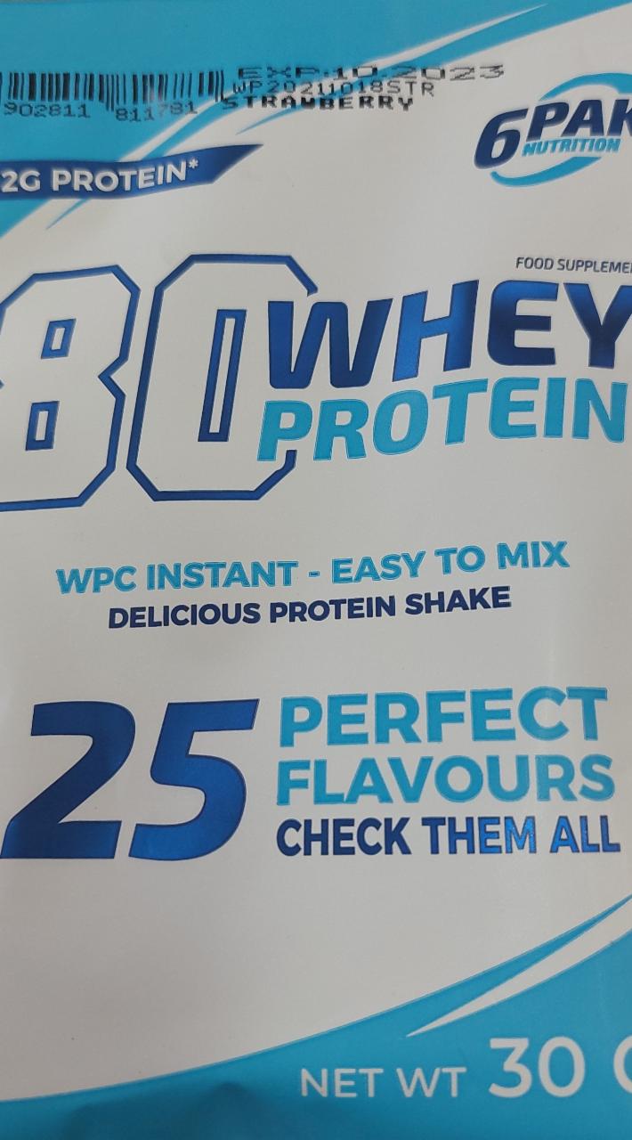 Zdjęcia - Odżywka białkowa 80 WHEY PROTEIN 6PAK Nutrition