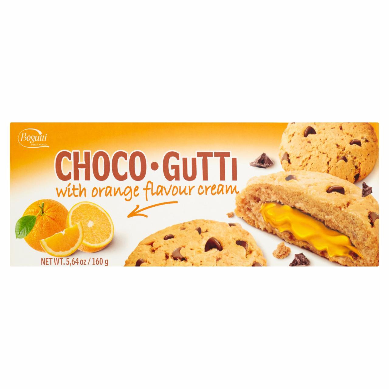 Zdjęcia - Choco Gutti Kruche ciasteczka z kawałkami czekolady i kremem o smaku pomarańczowym Bogutti