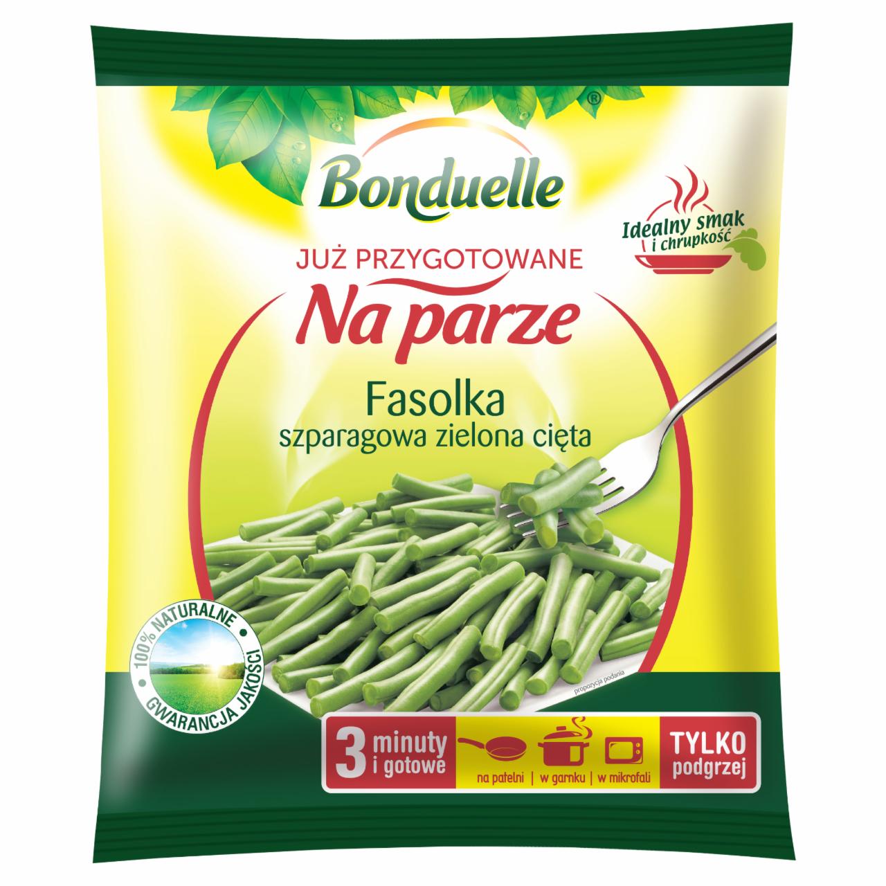 Zdjęcia - Bonduelle Już przygotowane na parze Fasolka zielona cięta 400 g