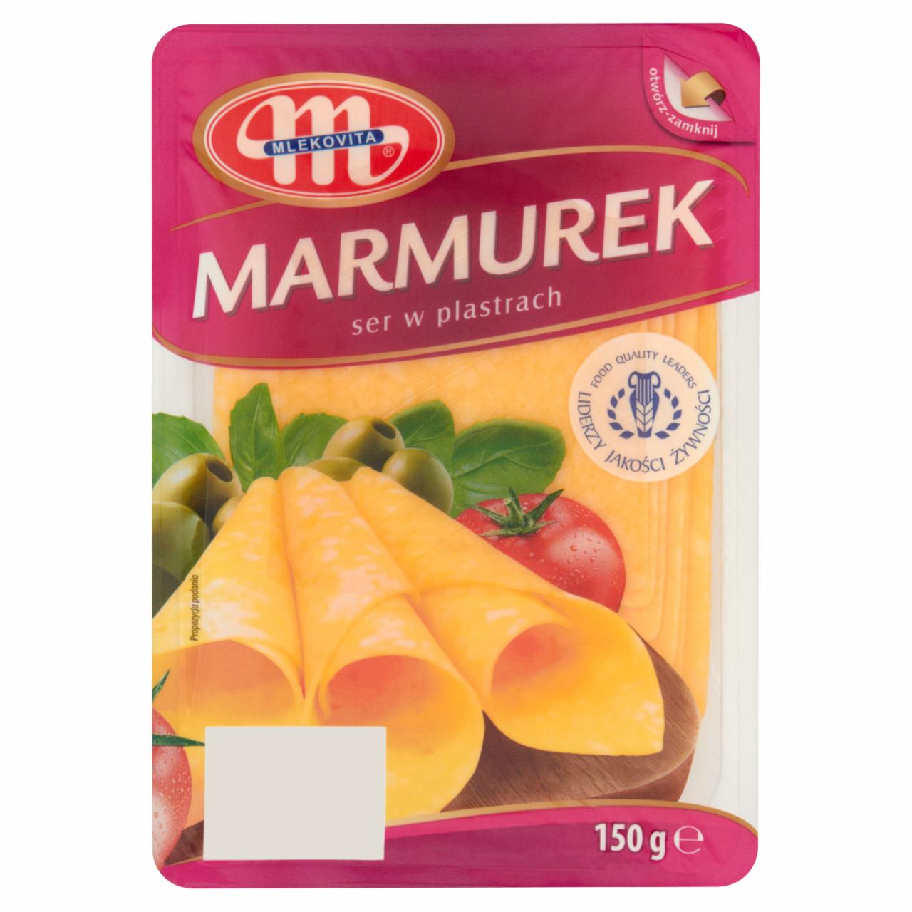 Zdjęcia - Mlekovita Marmurek Ser w plastrach 150 g