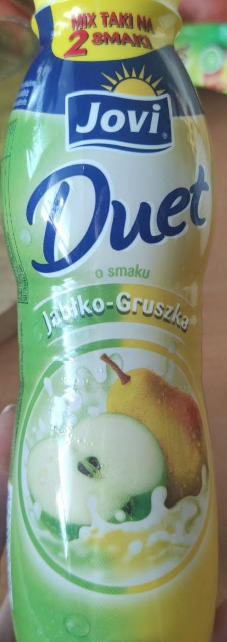 Zdjęcia - Jovi Duet Napój jogurtowy o smaku jabłko-gruszka 350 g