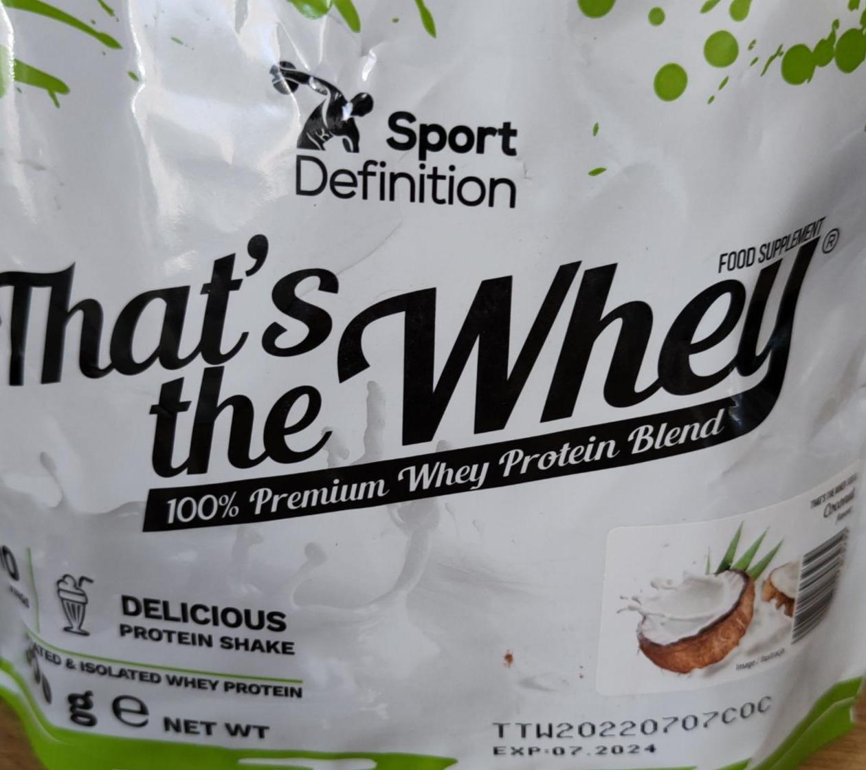 Zdjęcia - That's the whey kokos Sport Definition