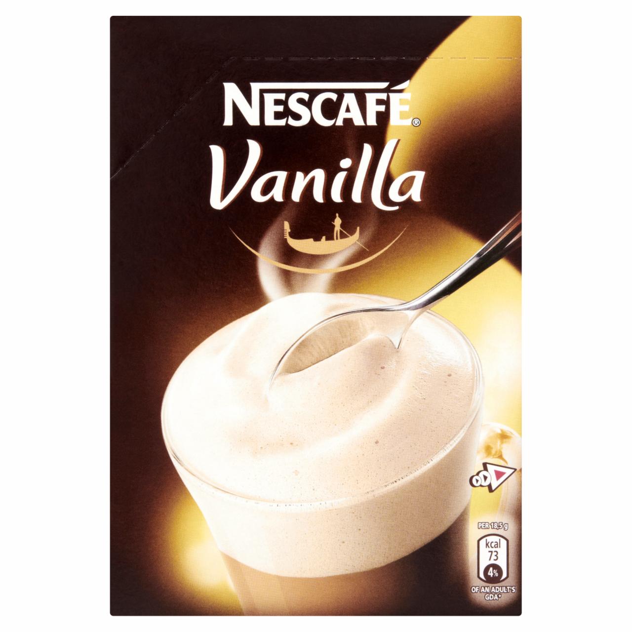 Zdjęcia - Nescafé Vanilla Kawa rozpuszczalna o smaku waniliowym z zabielaczem i cukrem 8 x 18,5 g