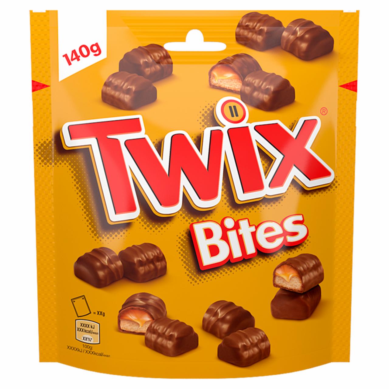 Zdjęcia - Twix Bites Batoniki z ciastkami i karmelem oblane czekoladą 140 g