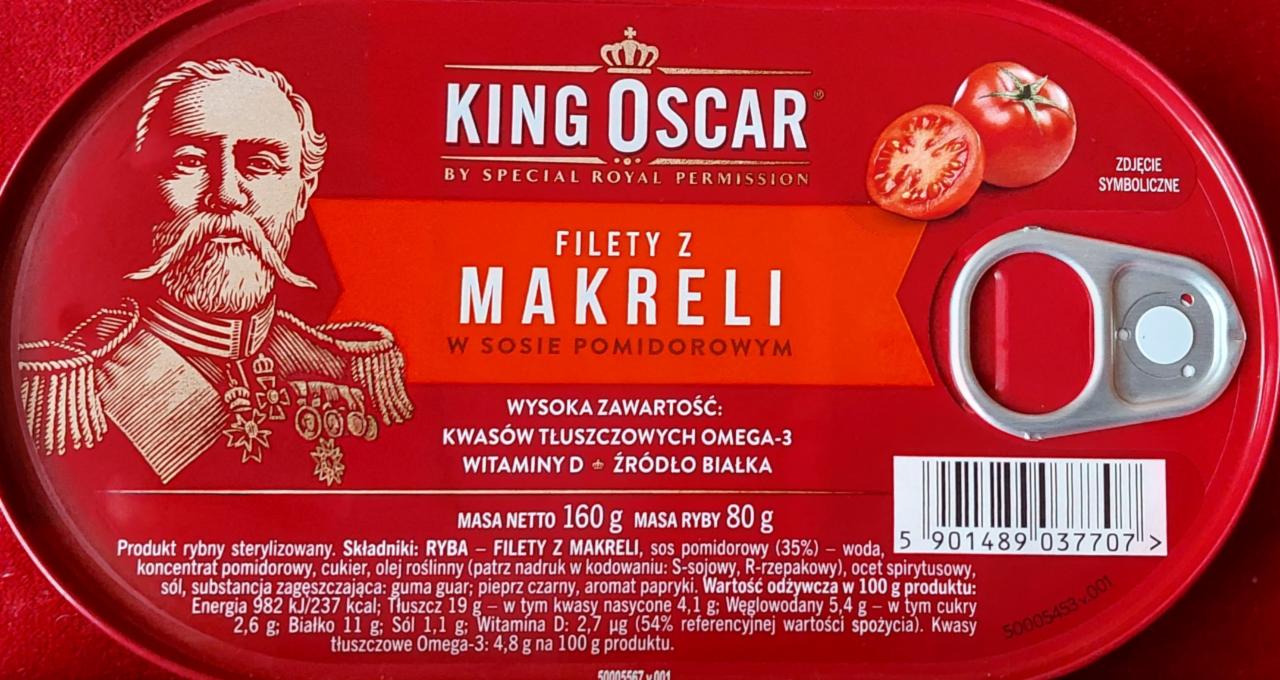 Zdjęcia - Filet z makreli w sosie pomidorowym King Oscar