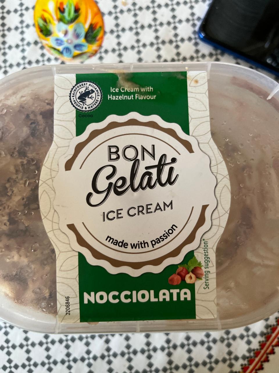 Zdjęcia - Bon Gelati premium ice cream Nocciolata
