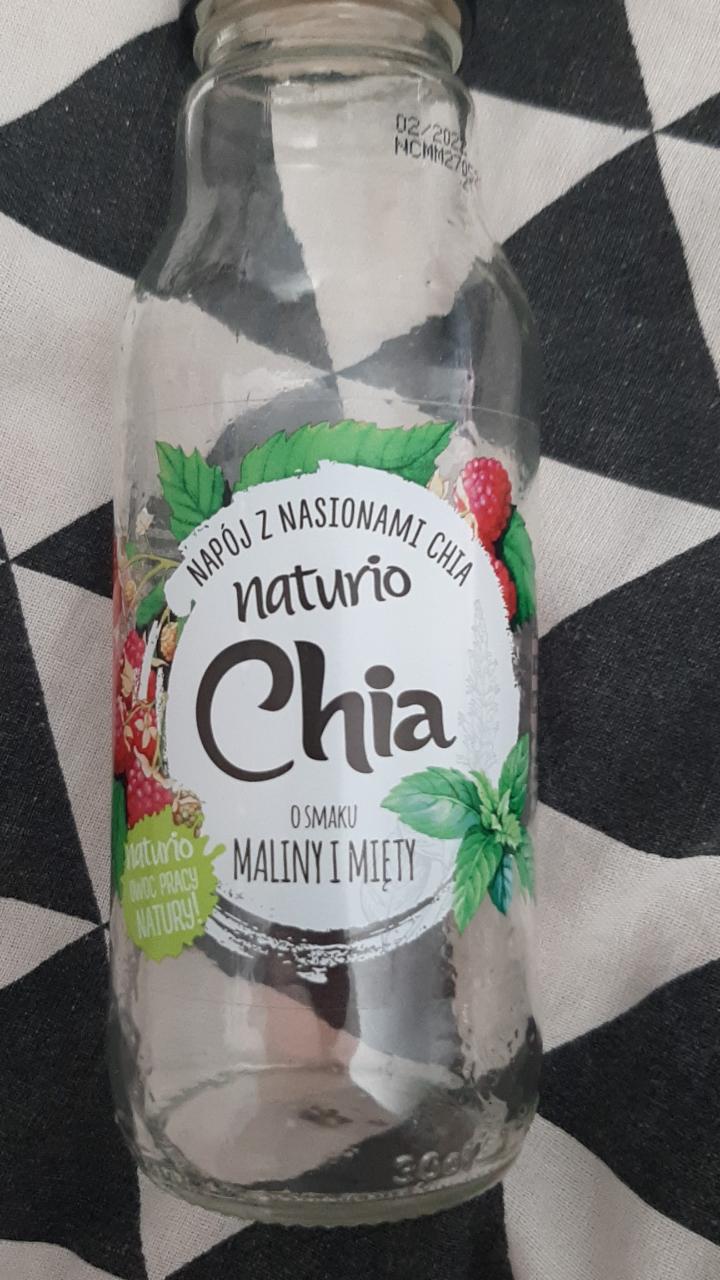 Zdjęcia - Naturio Napój z nasionami chia o smaku maliny i mięty 295 ml