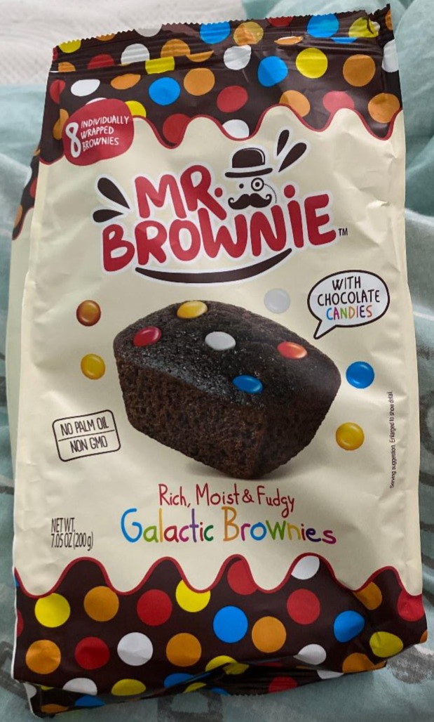 Zdjęcia - Galaktyczne mini ciasta z drażetkami z czekolady mlecznej Mr. Brownie