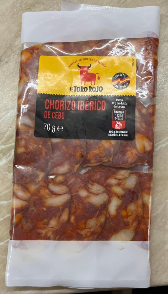 Zdjęcia - Chorizo Ibérico de cebo El Toro Rojo
