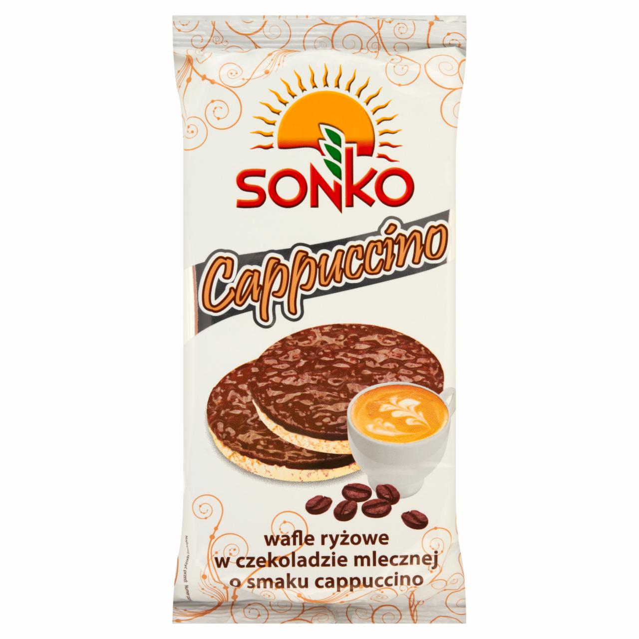 Zdjęcia - Sonko Cappuccino Wafle ryżowe w czekoladzie mlecznej o smaku cappucino 65 g