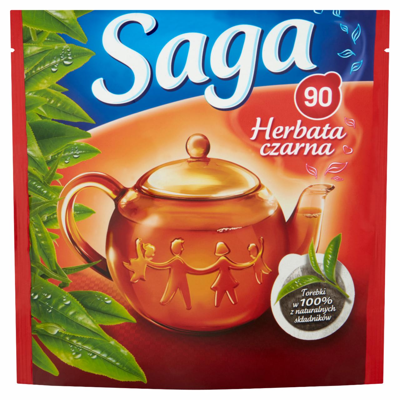 Zdjęcia - Saga Herbata czarna 126 g (90 torebek)