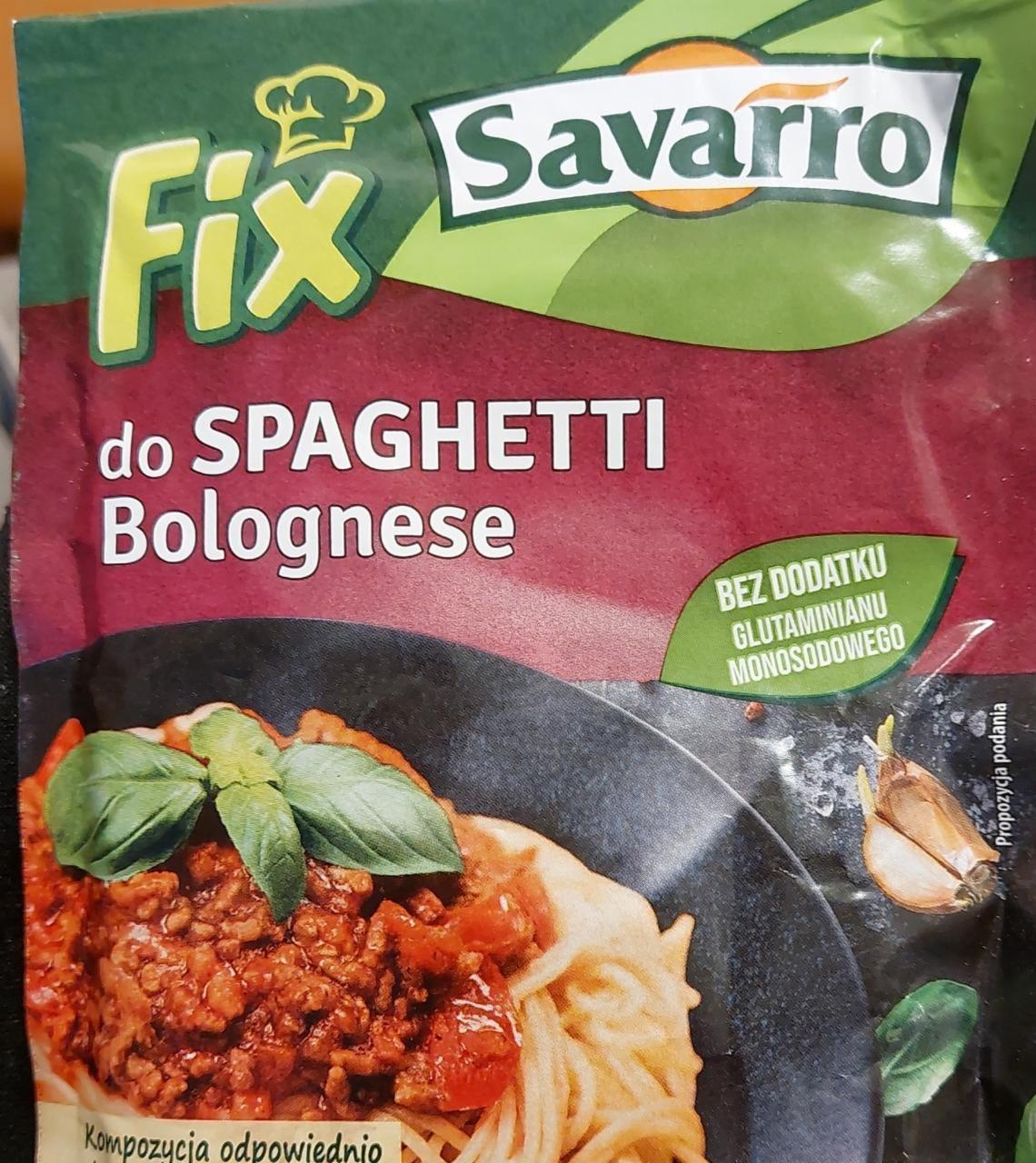 Zdjęcia - fix do spaghetti bolognese savarro