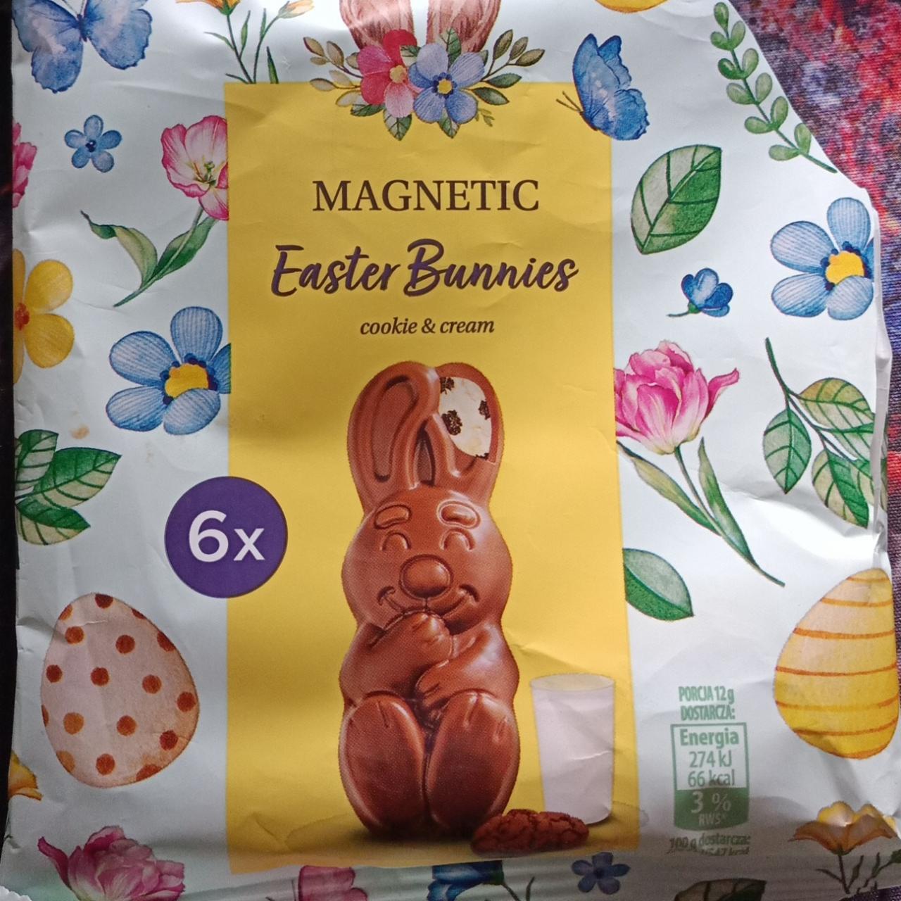 Zdjęcia - Easter bunnies cookies and cream Magnetic