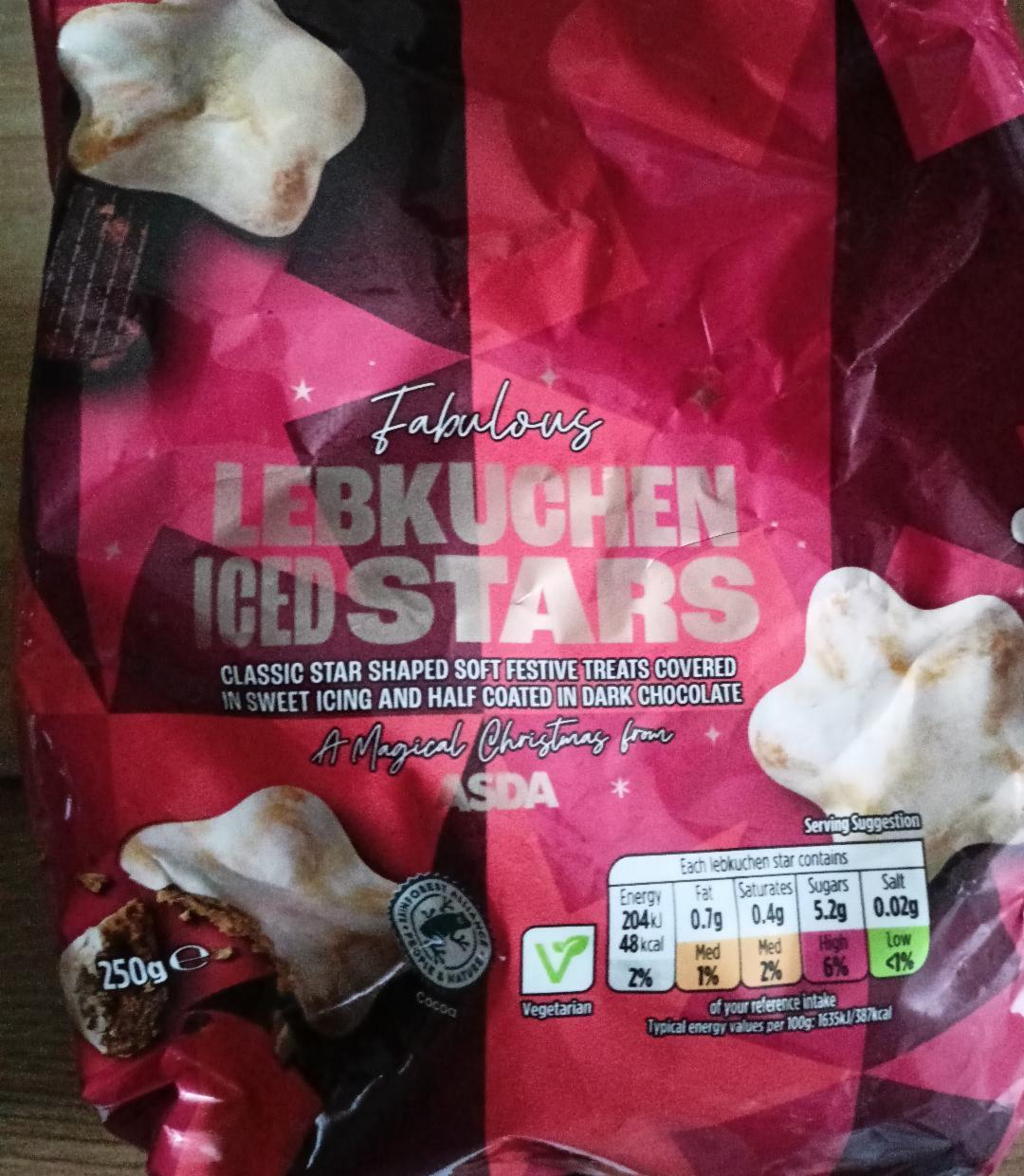 Zdjęcia - Lebkuchen iced stars Asda