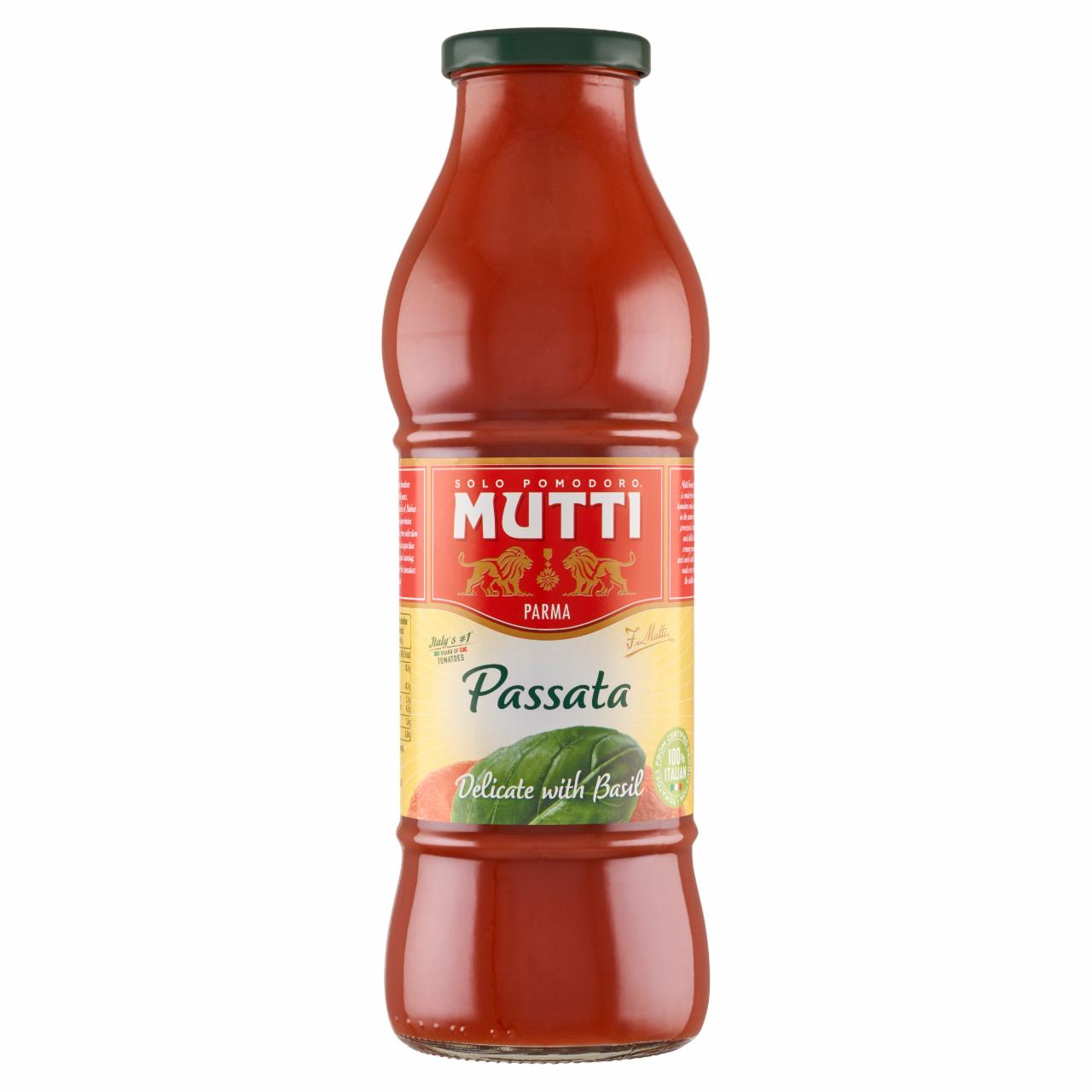 Zdjęcia - Mutti Passata przecier pomidorowy z bazylią 700 g